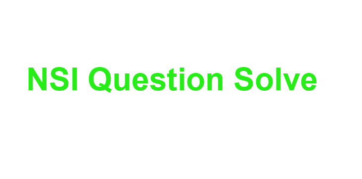 NSI Watcher Constable Exam Question Solution 2019
